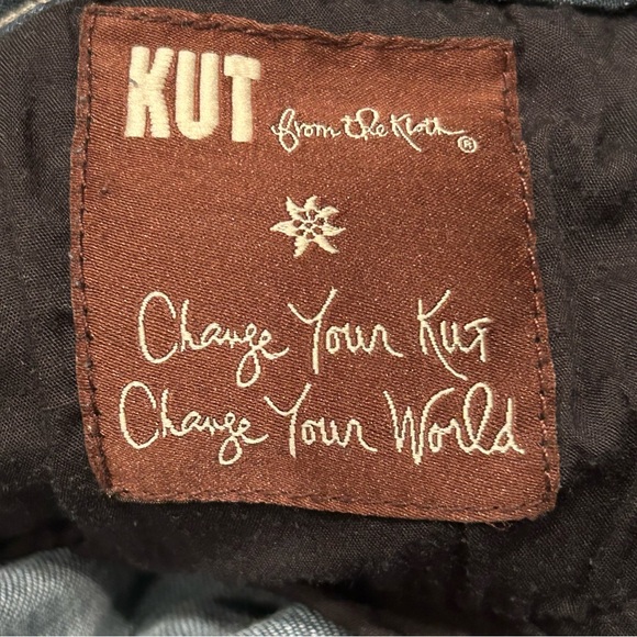 Kut From The Kloth Bootcut Jeans Embroidered Back Pockets Stretch Denim Size 16 - Picture 10 of 10